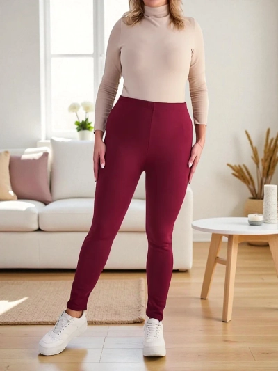 Royalfashion Dámské zateplené tregínové kalhoty PLUS SIZE