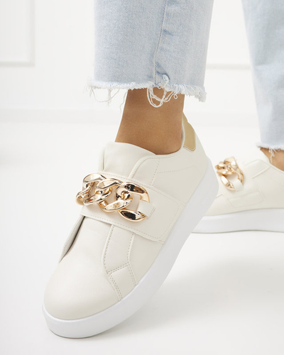 Krémová dámská nazouvací sportovní obuv Derera - Obuv