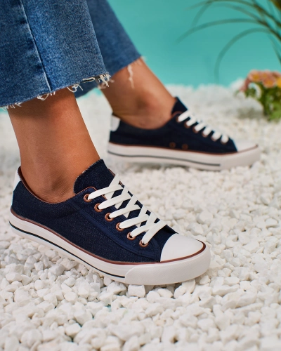 Жіночі кеди Royalfashion Navy Blue Жіночі кеди Gumpy