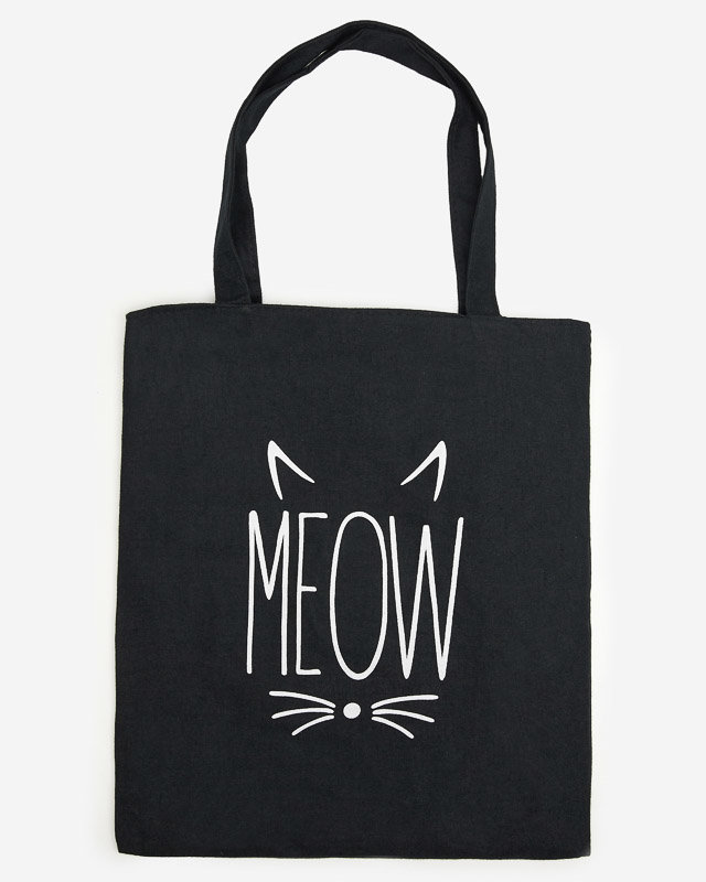 Černá látková taška s nápisem - Příslušenství