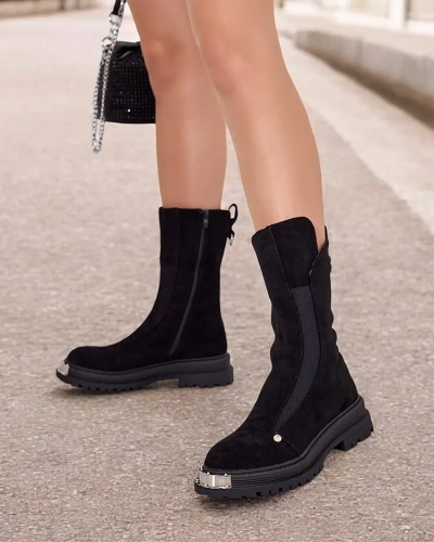 Royalfashion Dámské kozačky z ekokůže Homni