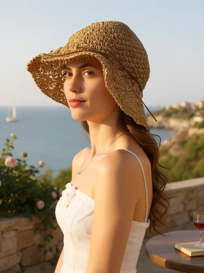 Royalfashion Dámský slaměný klobouk Whisper Bow