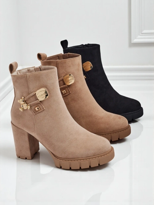 Ботильйони жіночі еко замшеві на підборах Bearr