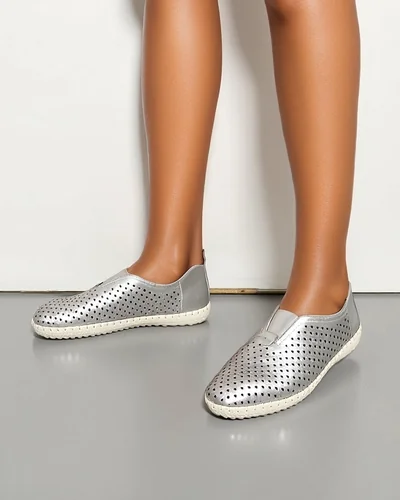 Royalfashion Dámské perforované loafers Gofielle