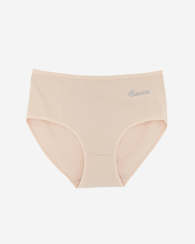 Béžové dámské kalhotky PLUS SIZE - Spodní prádlo