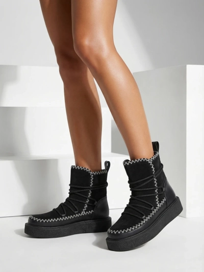 Royalfashion Dámské šněrovací zimní boty Siozi