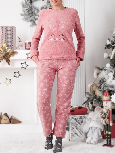 Royalfashion Жіночі піжами з зайчиком, polar-like