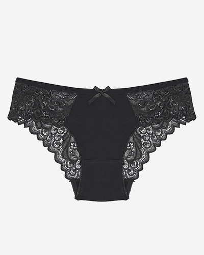 Dámské krajkové kalhotky v černé barvě- Spodní prádlo