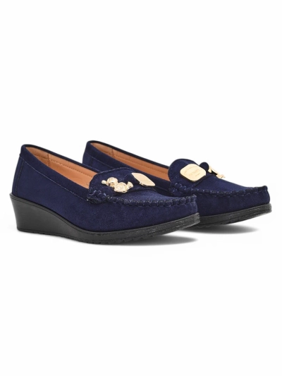 Royalfashion Dámské loafers na nízkém klínu Mollan