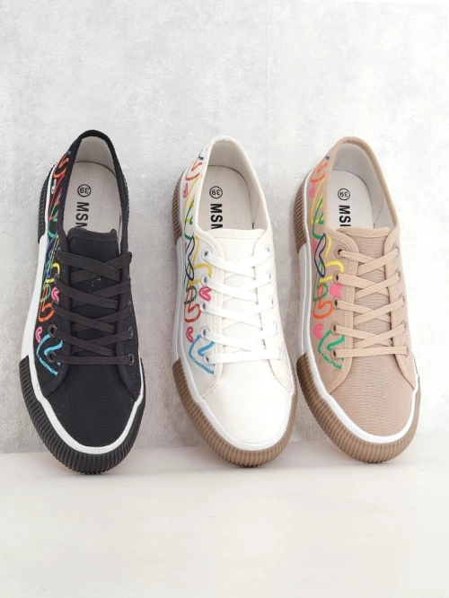 Royalfashion жіночі кросівки з принтом сердечок Sercess