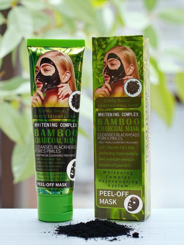 Maska s aktivním uhlím Aureliana – Čisticí slupovací maska s bambusovým uhlím