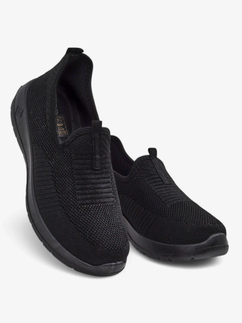 Жіночі мокасини чорні Тканина Lyra Nero - зручне взуття плоский каблук