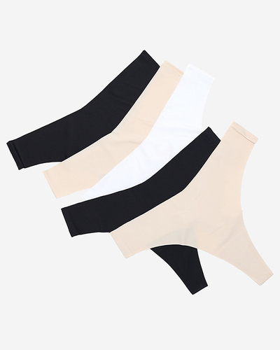 Безшовні однотонні трусики 5 шт/уп.