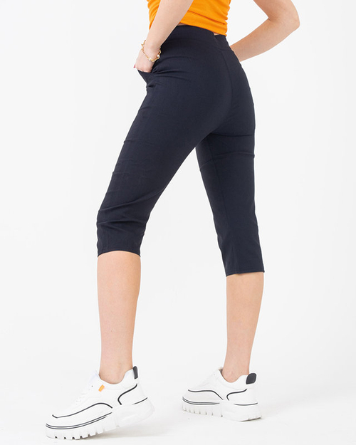 Темно-сині жіночі бриджі