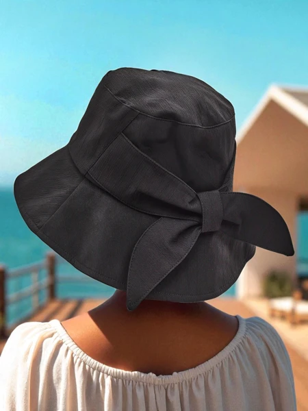 Royalfashion Літній жіночий капелюх з бантом Amber Sky