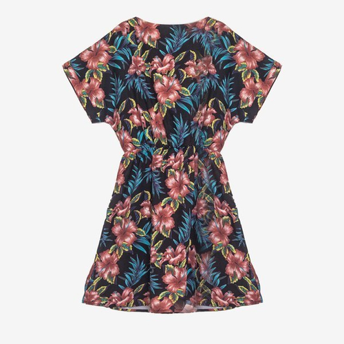 Чорне квіткове плаття PLUS SIZE - Одяг 1