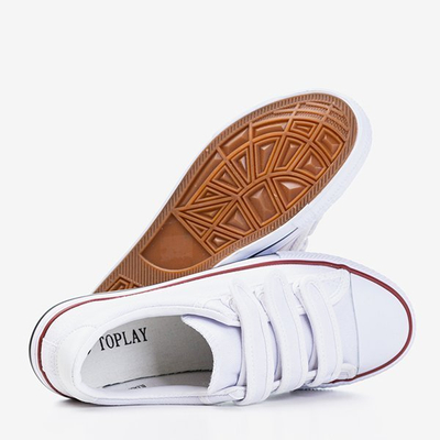 Білі жіночі кросівки на липучках Lozari - Взуття