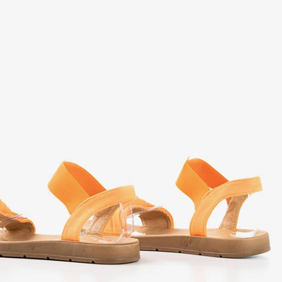 Neon Orange Redish Sandals - Obuv 1