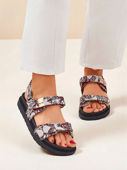 Royalfashion Жіночі сандалі з принтом алое