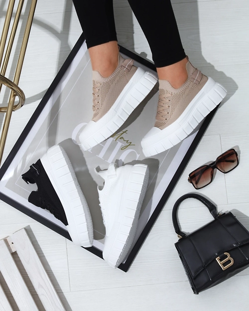 Чорні жіночі кеди на платформі Feksid- Footwear