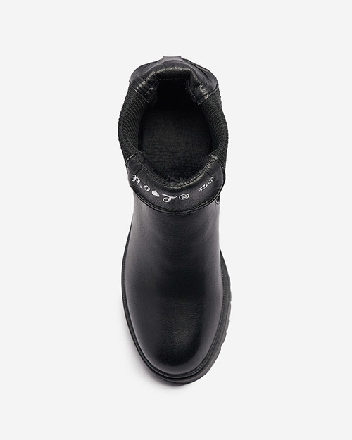 OUTLET Чорні жіночі черевики на стійці Foccillo- Footwear