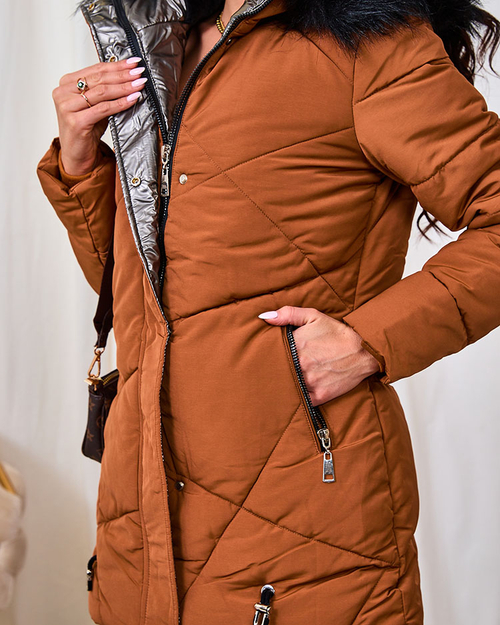 Жіноча зимова куртка Royalfashion Brown
