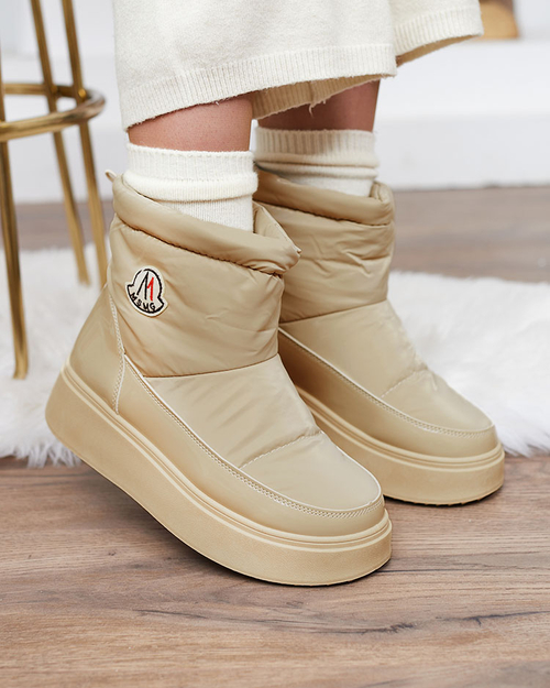 Royalfashion Жіночі снігоступи світло-коричневого кольору Ademra