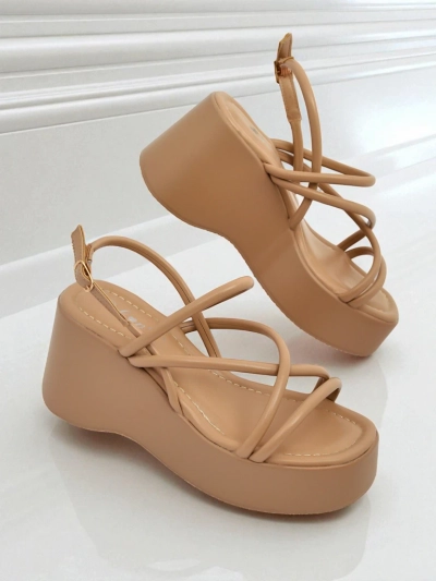 Royalfashion Dámské sandály na klínku Skyline Straps