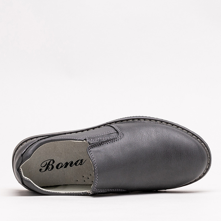 Dívčí polobotky Szare slip on Mateli - Obuv