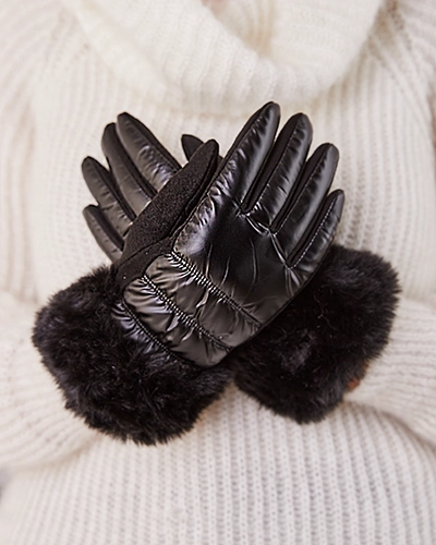 Рукавички для жінок Royalfashion з хутром