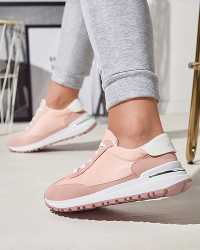 Dámská růžová šněrovací sportovní obuv Sweri - Obuv