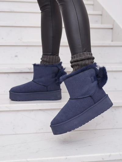Royalfashion Dámské boty a'la snow boots in black Goroggo