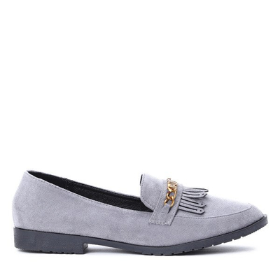 Szare mokasyny Jadoir- Obuwie
