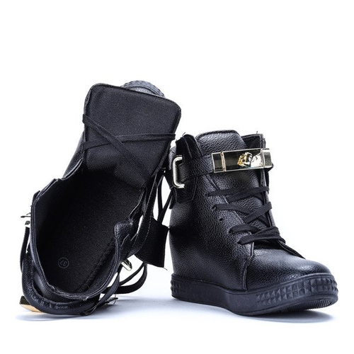 Чорні кросівки на закритому клині Денні - Взуття 1