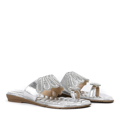 Pantofle se stříbrnými ornamenty Precious - obuv