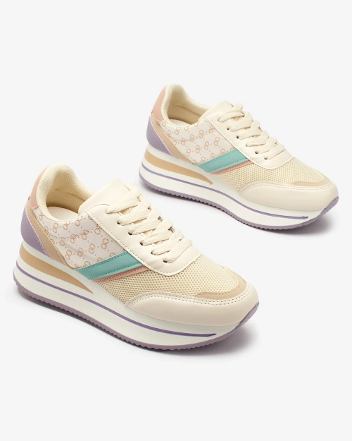 Royalfashion Кольорові жіночі спортивні туфлі на платформі Dynamic Diva