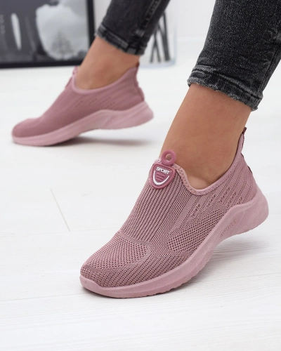 Růžová dámská látková sportovní obuv Slip On Regika - Obuv