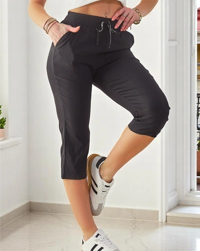 Royalfashion Dámské bavlněné 3/4 kalhoty