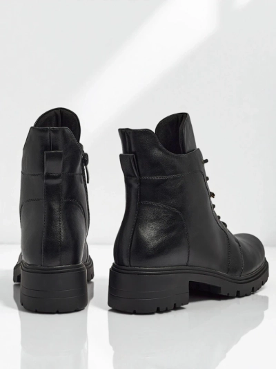 Eko kožené šněrovací dámské boty Veltih