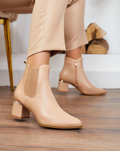 Royalfashion Білі жіночі черевики на шпильці Lady Jeny