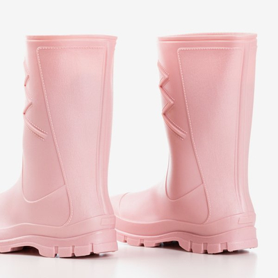 Матовий гумовий рожевий одяг з тканини Taif - Wellies 1