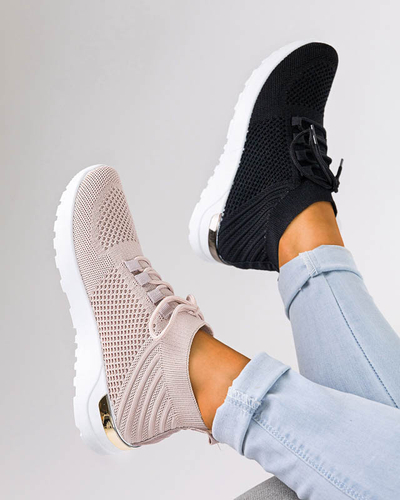 OUTLET Dámské černé látkové sportovní boty Bamggy- Footwear