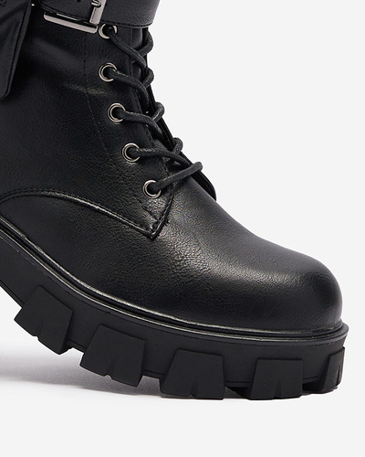 OUTLET Чорні жіночі черевики-баггі з сумкою Feffle- Footwear