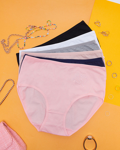 Комплект жіночих бавовняних трусиків 6 шт. - Нижня білизна