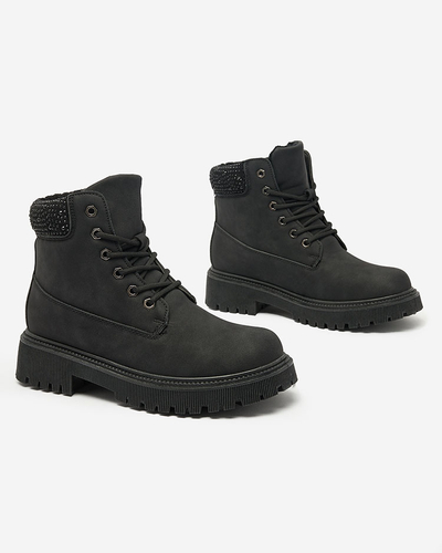 Royalfashion Černé dámské trapéry Karamellia