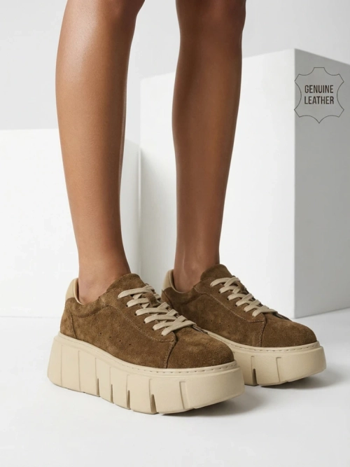 Спортивні жіночі снікерси з натуральної шкіри Eller