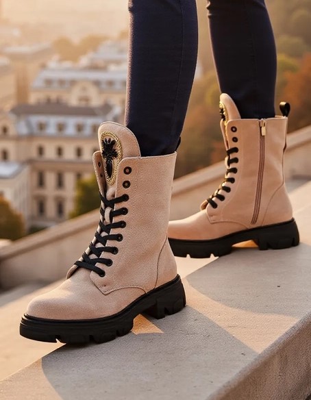 Royalfashion Eco-zamszové ženské pracovní boty Moxox