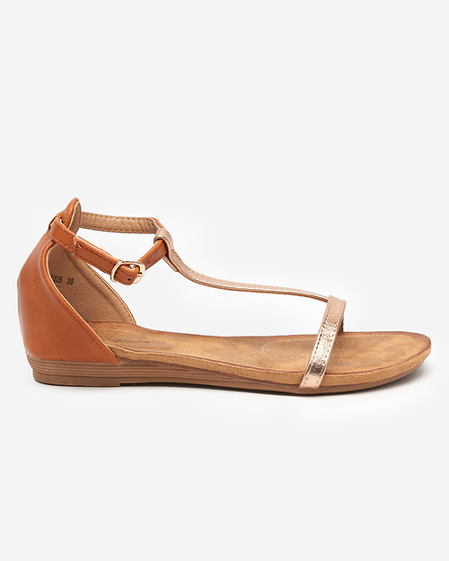 Коричневі босоніжки Selione