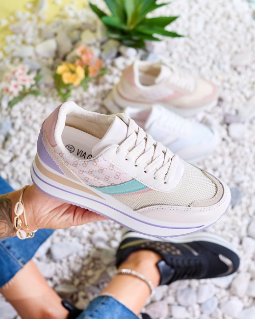 Royalfashion Кольорові жіночі спортивні туфлі на платформі Dynamic Diva