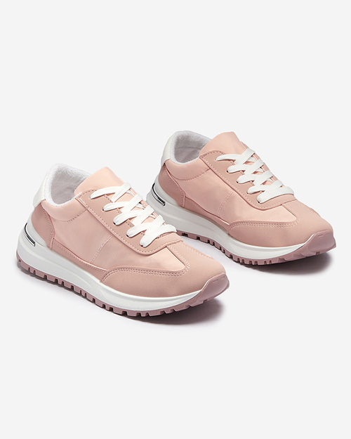 Жіночі рожеві спортивні кросівки на шнурівці Sweri - Взуття